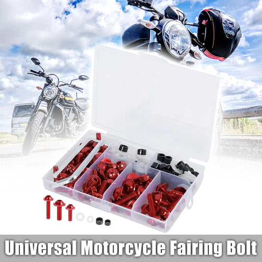 158pcs Windscreen Fairing Bolts Bodywork Screws for Motorcycle