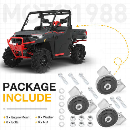 Engine Mount Isolator 3x for Polaris RZR 1000 XP (2014–2024)
