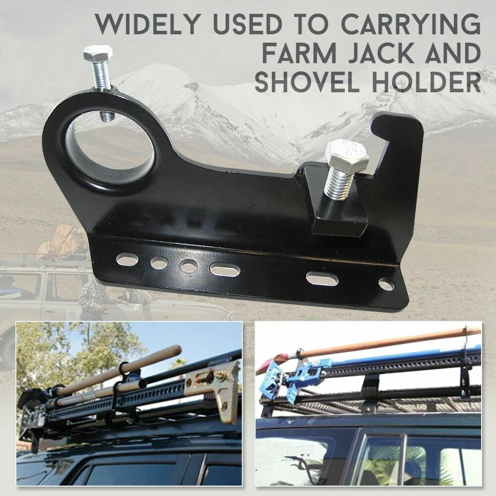Hi Lift Jack & Shovel Holder for 4x4 Offroad Roof Rack