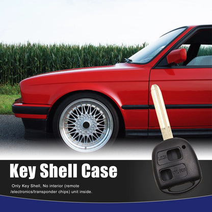 Key Fob Shell Case for Toyota Corolla Camry RAV4 2 Button (2003-2023)
