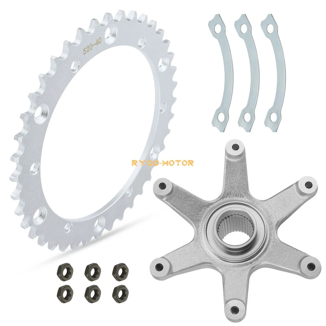 2 x Rear Axle Sprocket Hub Collar And Bolts for Yamaha Blaster