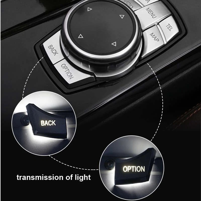 Car iDrive Multi-Media Buttons Cover Trim for BMW Series 2 3 4 5 6 X5 X6