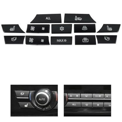 1x BMW 5 6 7 F10 F01 12 Button Key Caps A/C Heater Switch Repair (2010-2017)
