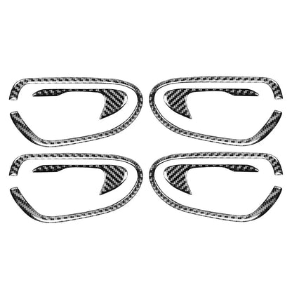 8Pcs Carbon Fiber Door Handle Trim for Honda Civic 2006-2011
