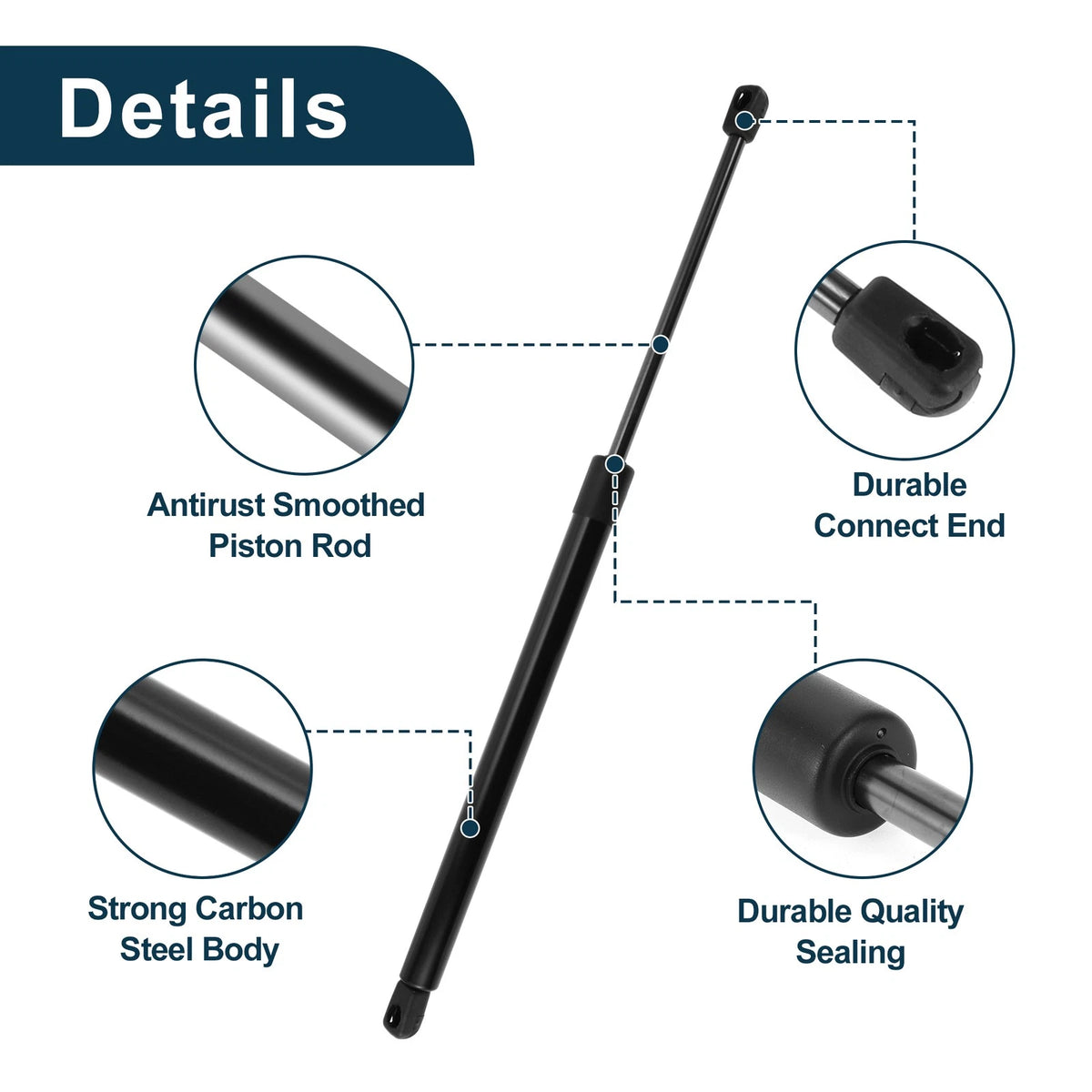 Rear Hatch Lift Supports Struts for GMC Envoy Sport Utility (2002 - 2009)