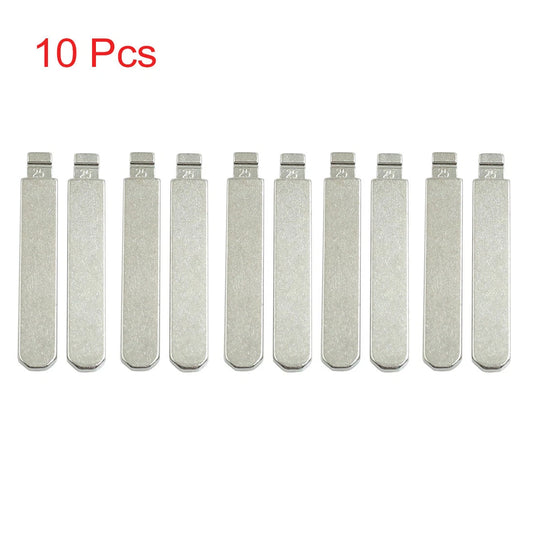 10 x Metal Uncut Insert Blank Blades for Honda Accord (2003-2007)