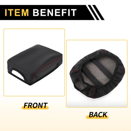 Center Console Lid Armrest Cover for Toyota Tacoma (2016-2020) Anti-Scratch Black