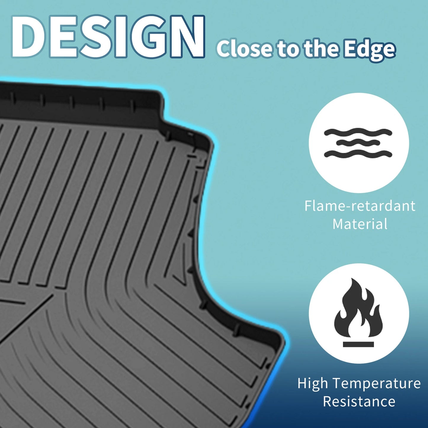 Flat Face Cargo Liner Rear Trunk Mat for Lexus ES (2018-2024) 1 x TPE