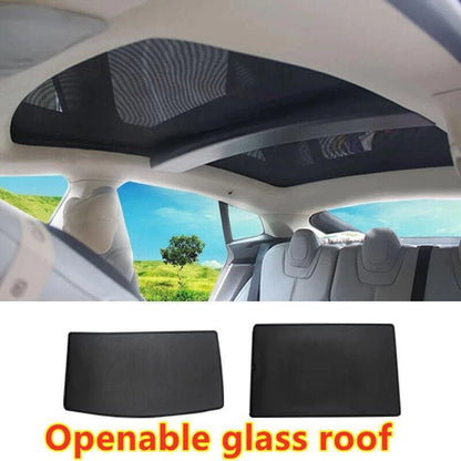 2 x Glass Roof Sunroof Shade Cover Window SunShade Net Mesh for Tesla Model S