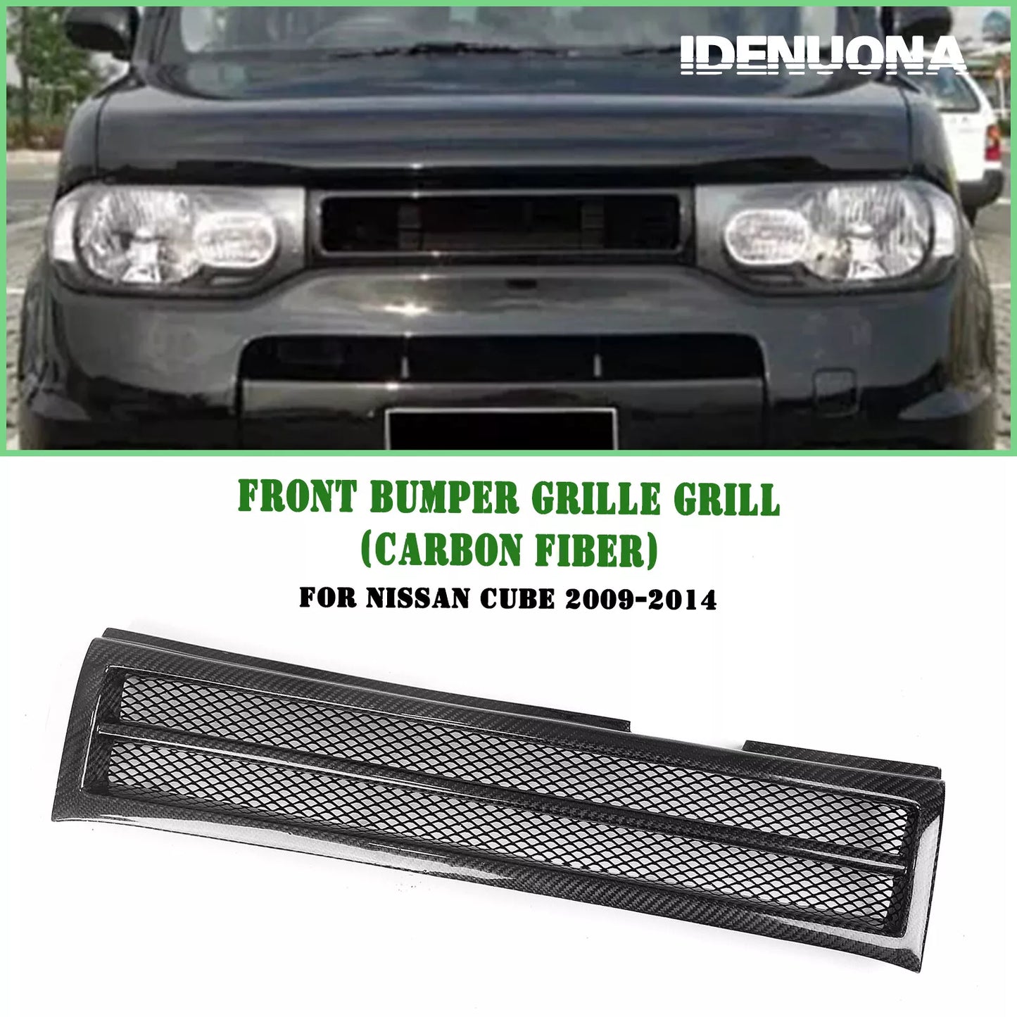 Front Bumper Grille Mesh for Nissan Cube (2009-2014)