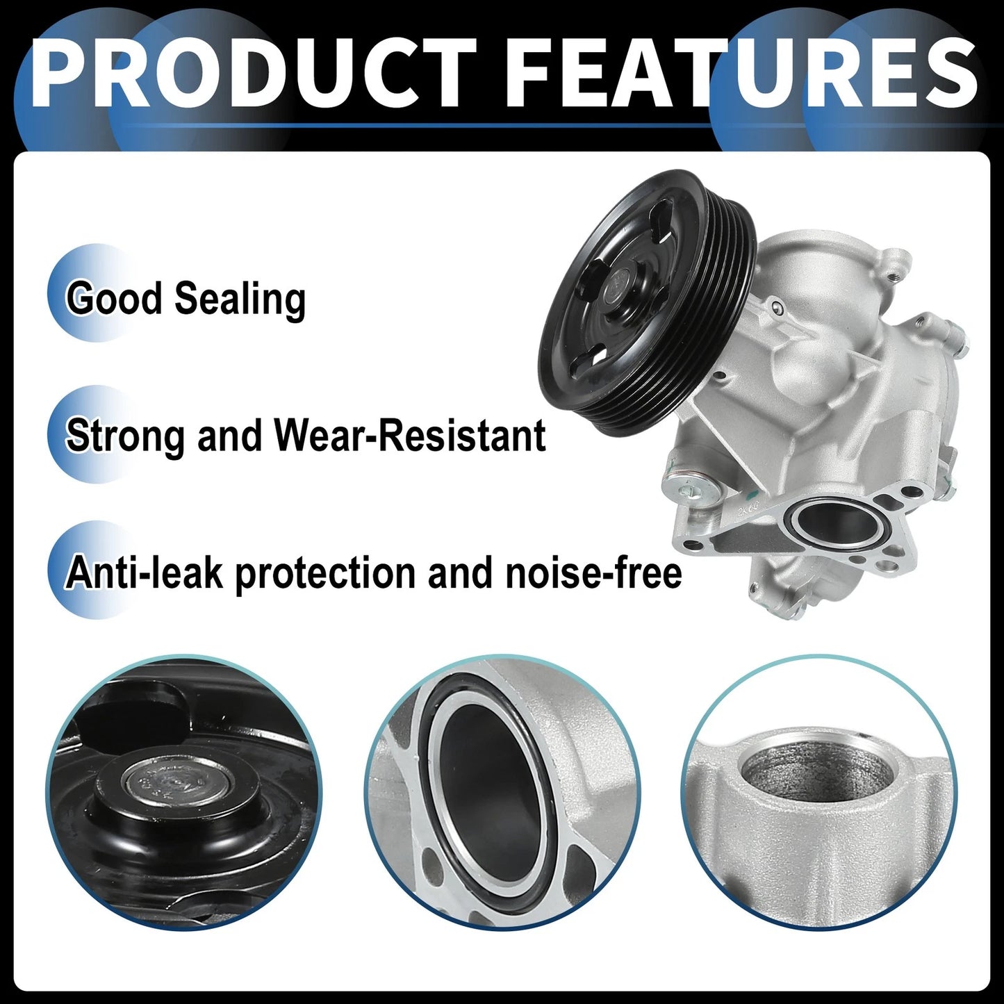 Water Pump for Suzuki Grand Vitara, Kizashi (2009-2016)