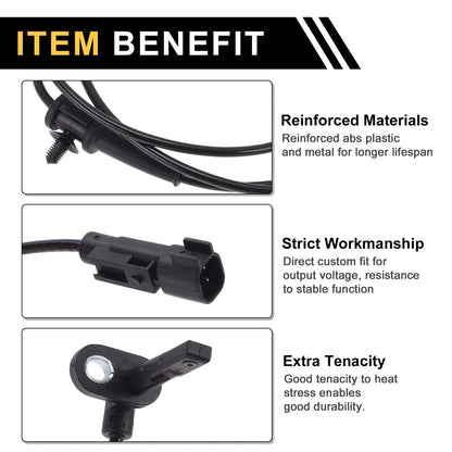 ABS Wheel Speed Sensor 1 x Left Rear for Chevrolet Impala (2014-2019)