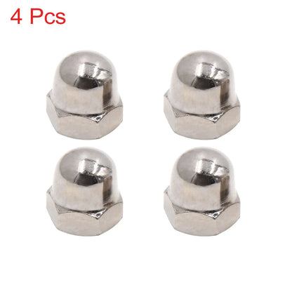 4pcs 10mm Thread Dia Chrome Shock Absorber Screw Nut for CG125