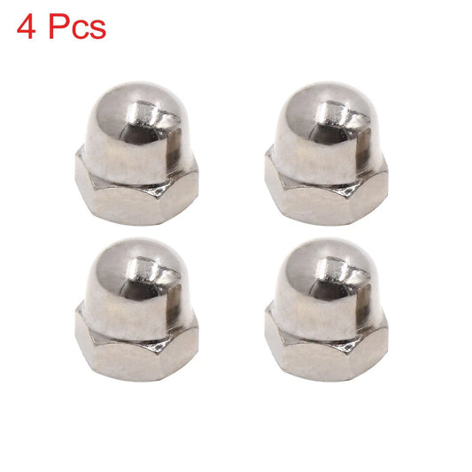 4pcs 10mm Thread Dia Chrome Shock Absorber Screw Nut for CG125