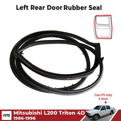 Weatherstrip Door Rubber Seal Rear LH Fits Mitsubishi L200 Triton ME 1986-96 D05