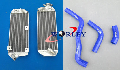 Aluminum Radiator & Red Hose for Suzuki DRZ400S/DRZ400SM (2000-2011)