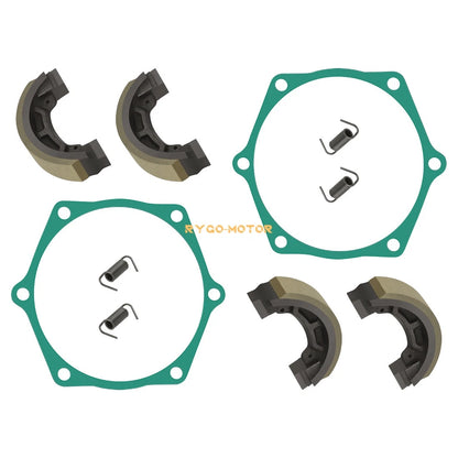 Brake Shoes 4x with Springs Gaskets For John Deere 650 670 Tractors