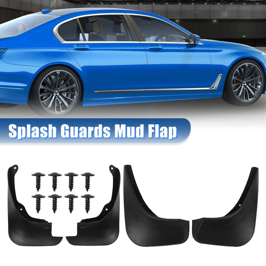 1 Set Front Rear Mudguards Fender Black Screw for Toyota Yaris (2006–2011)