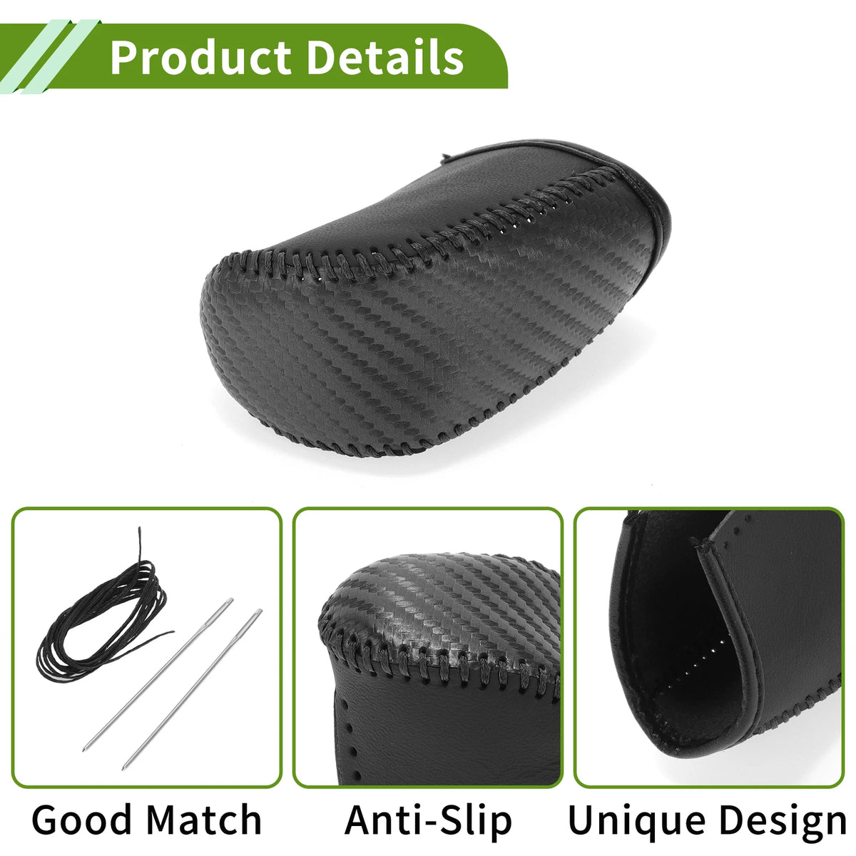 Gear Shift Knob Cover for Dodge Journey (2011-2020) Black Carbon Fiber