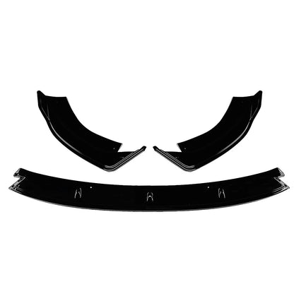 3 x Front Spoiler Lip Splitter Kit for Benz W214 E260 E300 AMG (2024) Gloss Black
