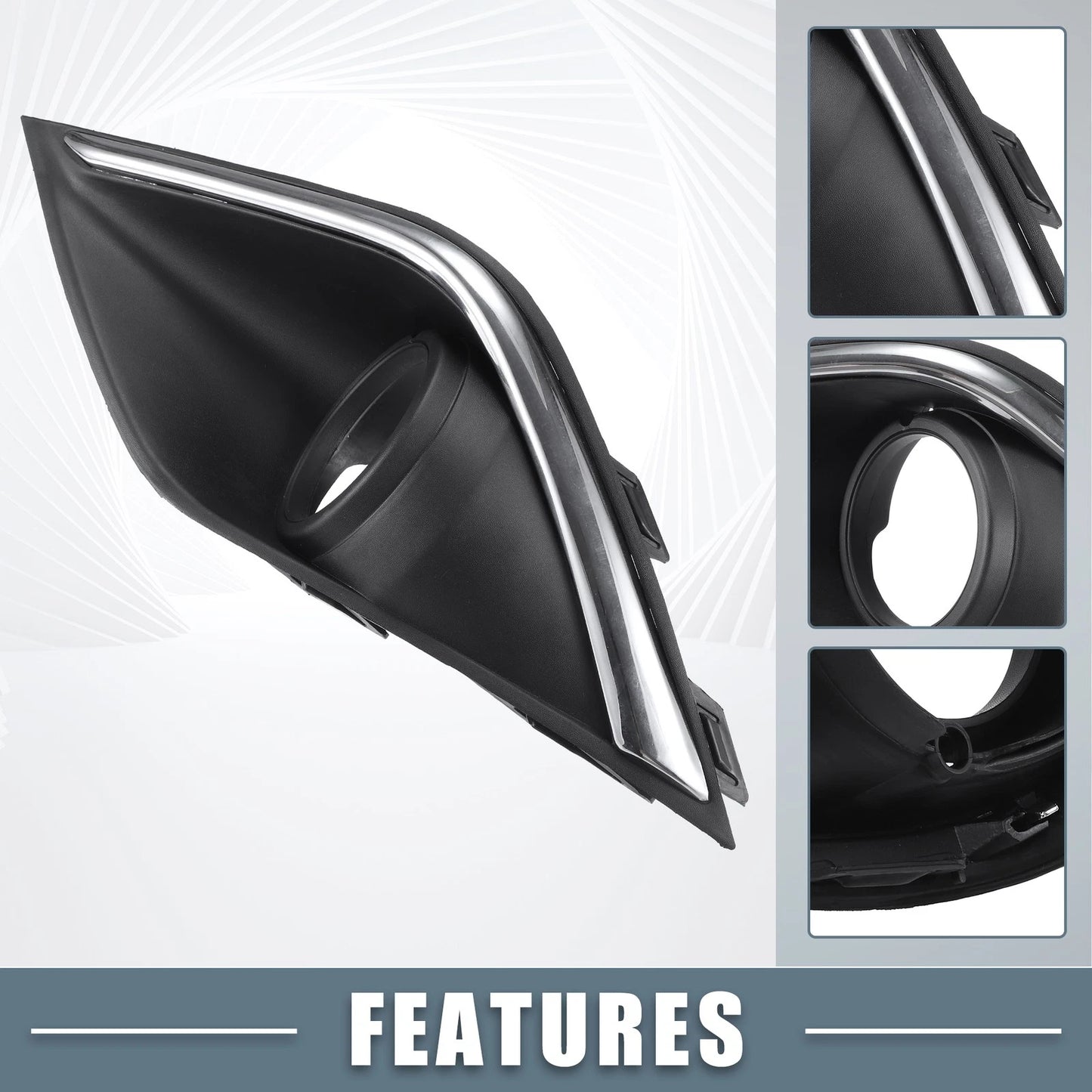 Front Left Fog Light Grille Cover for Mitsubishi Outlander (2017-2019)