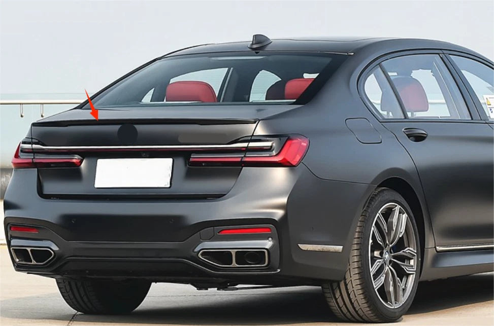 Rear Spoiler Wing ABS Black for BMW 7 Series G11 G12 740i 750i Sedan (2016-2022)