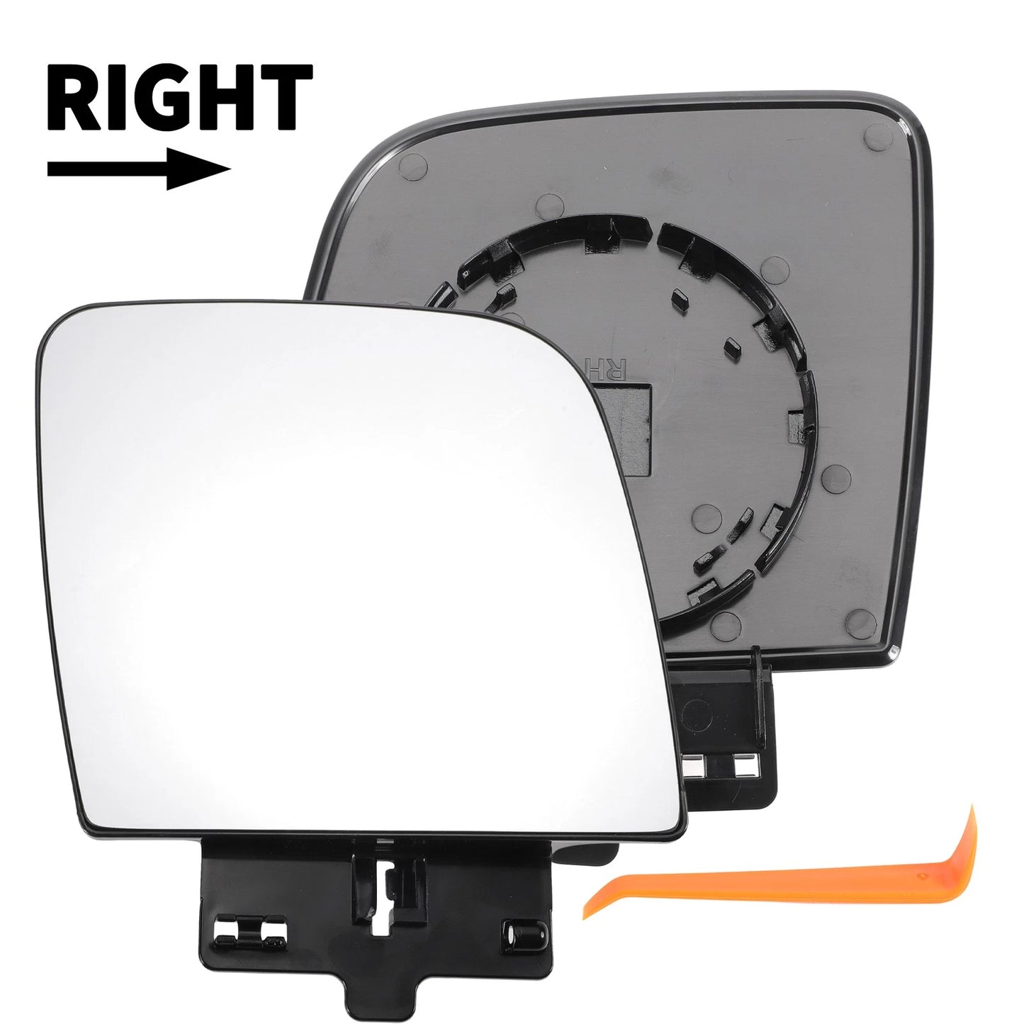 Right Passenger Side Mirror Glass for Ford