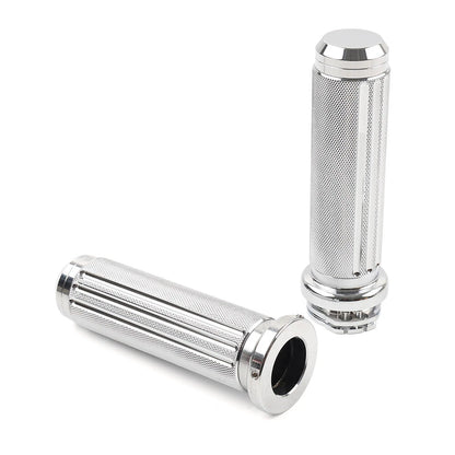 Chrome Handlebar Hand Grips for Harley Heritage Softail Dyna
