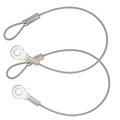 2 x Tailgate Cable for Polaris Ranger 400 500 570 800 EV