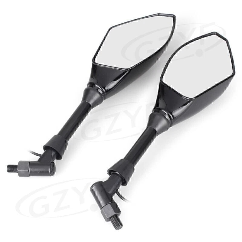 Black LED Turn Signals & Brake Lights for Universal Moto Mirrors