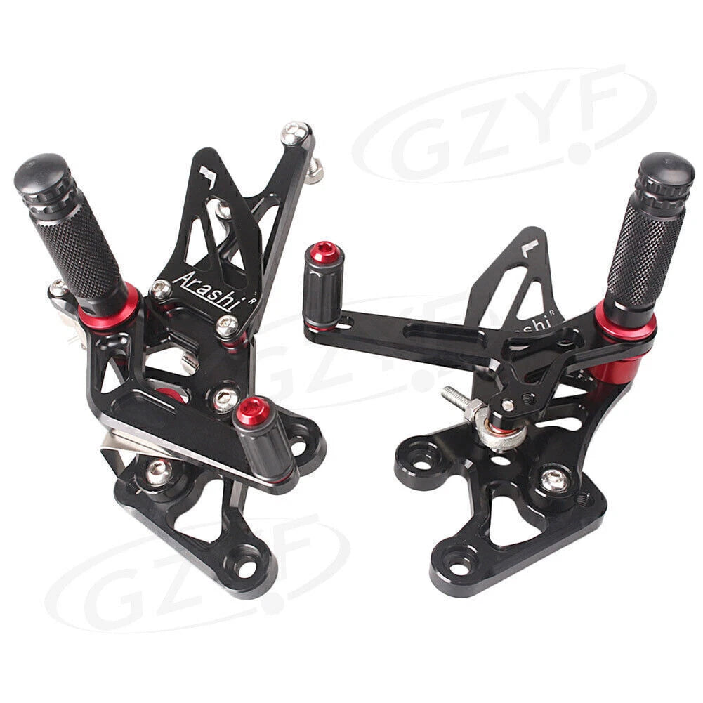 CNC Rear Footrest Footpegs Kit for Yamaha FZ8, FZ1 (2010-2013, 2006-2014)