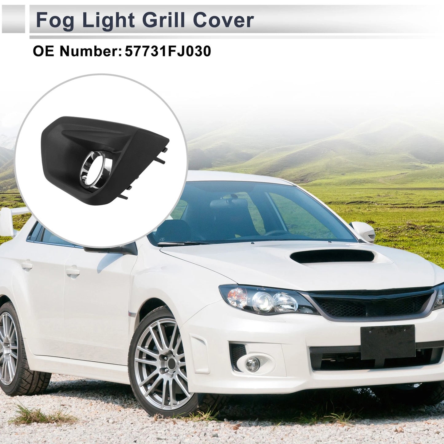Front Left Fog Light Grill for Subaru Impreza (2012-2014)
