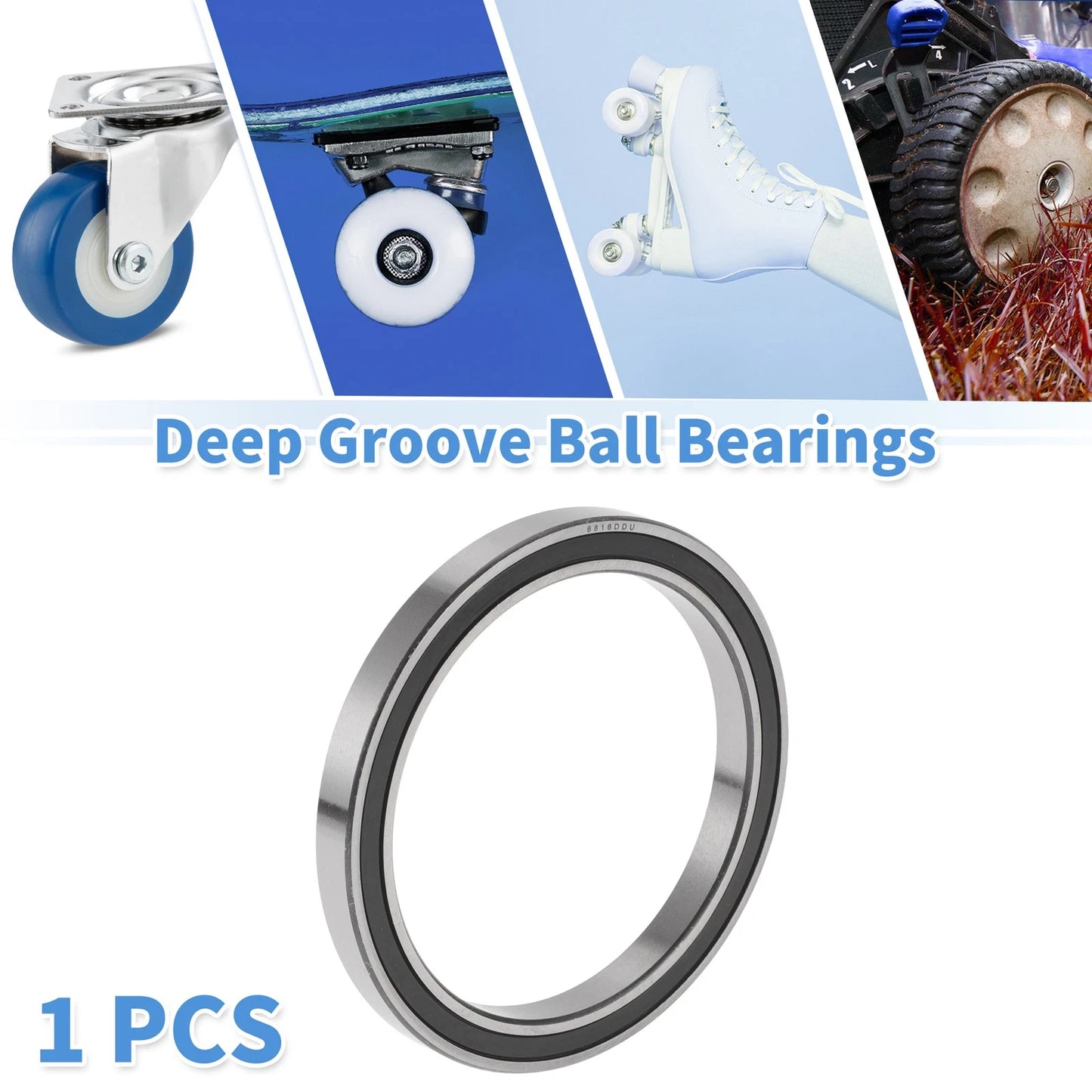 Deep Groove Ball Bearings 80x100x10mm for Scooter Skateboard Wheel