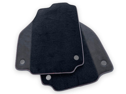 Floor Mats for Ferrari F8 Spider Black Alcantara Leather Tailored Carpets