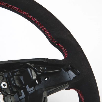 Flat Bottom Steering Wheel Suede for Mercedes Benz C-Class (2015-2021)