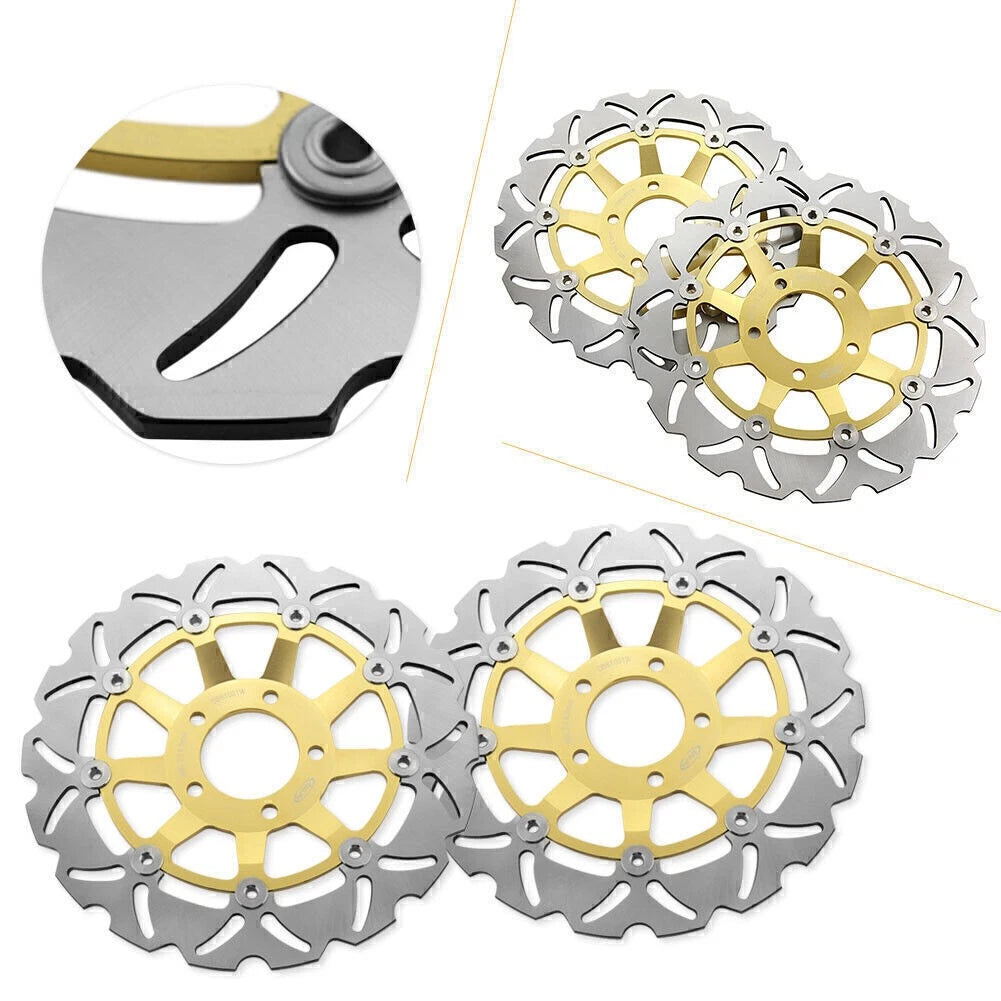 2 x Floating Front Brake Disc Rotors for Suzuki SV650S SV650 GSX750F GSX600F