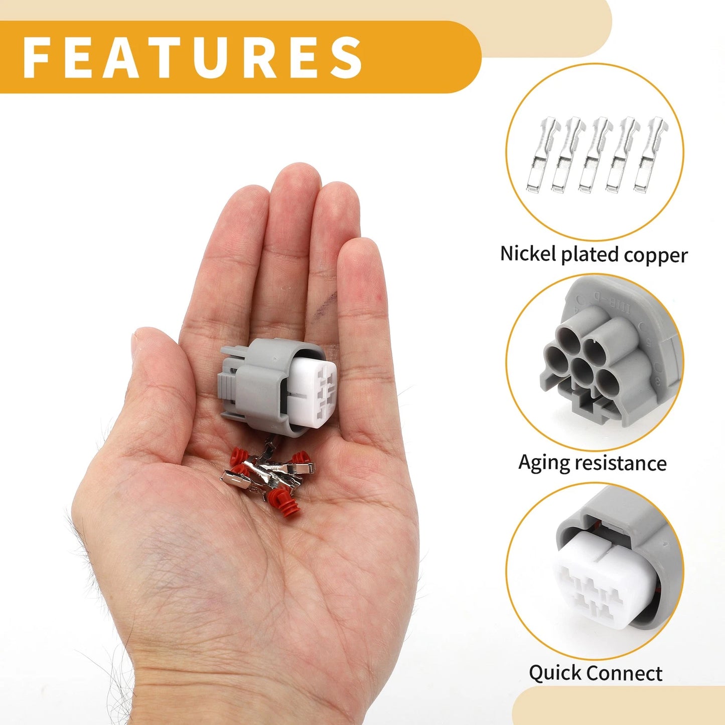 5 Pin Wiper Motor Connector Plug for Lexus