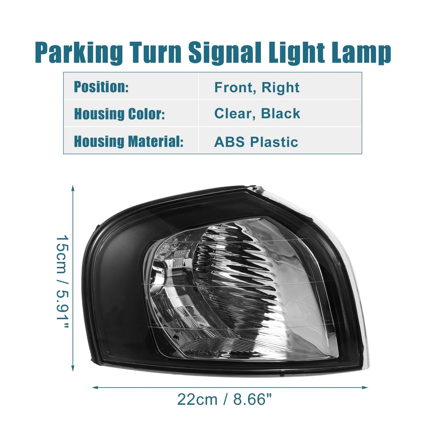 Front Right Turn Signal Light Lamp for Volvo S80 (1999-2006)