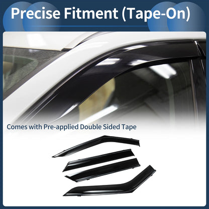 Window Deflectors for Ford Explorer 2020 Side Window Vent Visors Black 1 Set