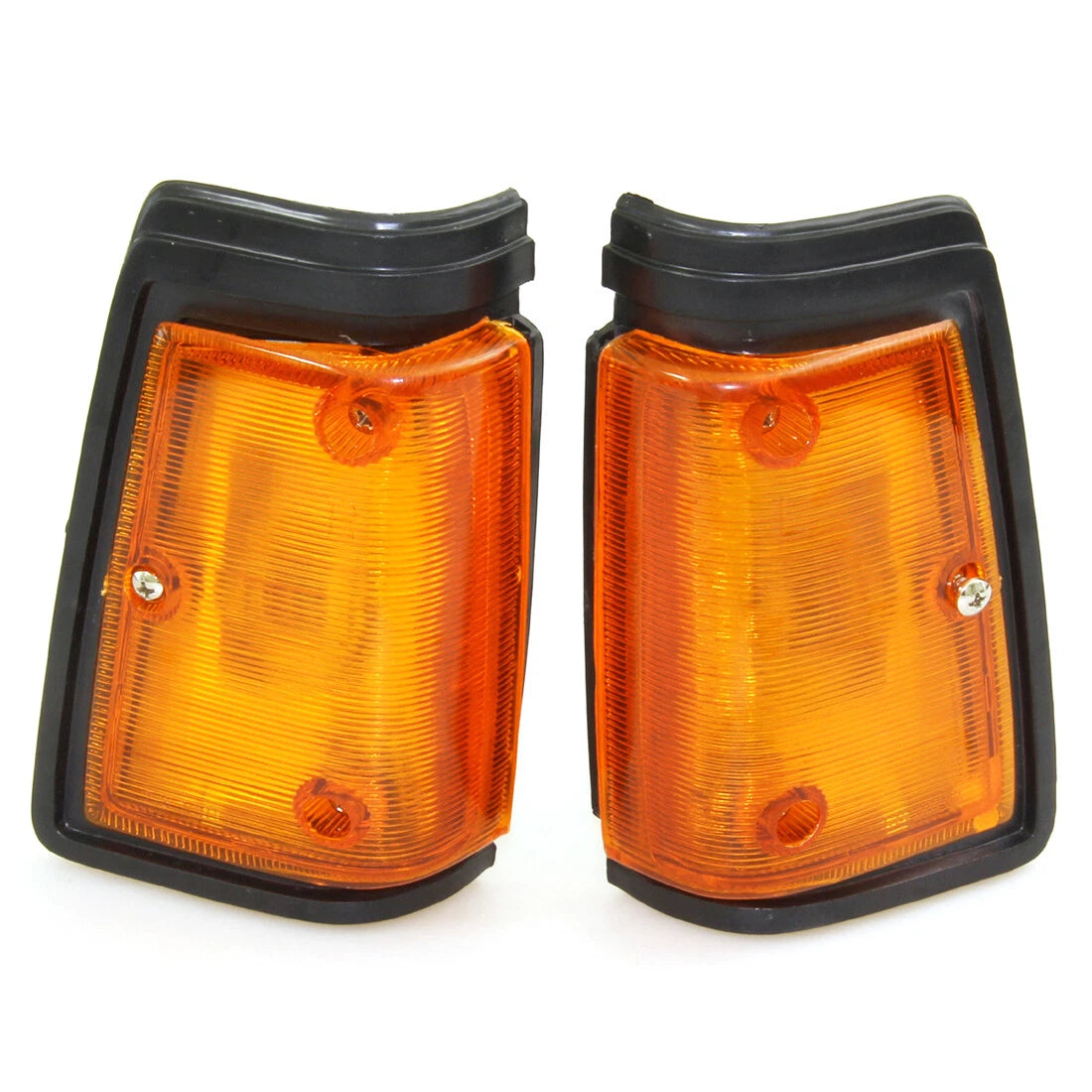 Front Signal Lights Black x2 for Nissan Datsun 720 Ute  1980-1989