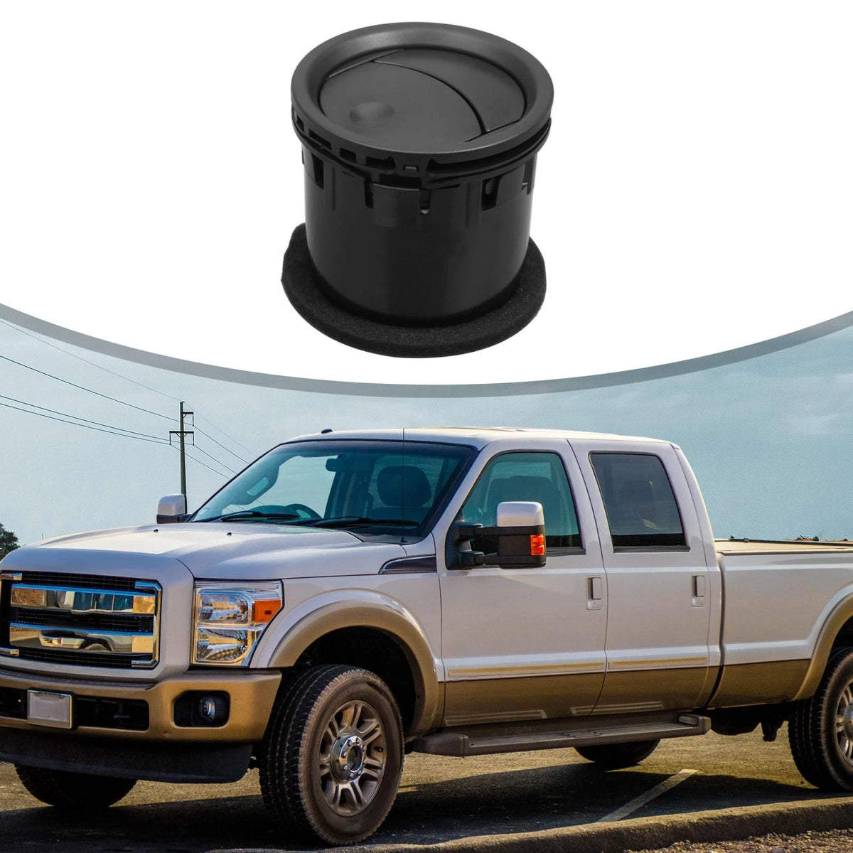 Front Air Vent AC Heater for Lincoln Mark LT, Ford F-150 (2004-2008)