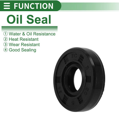 Oil Seal / 8x20x5mm / Seal Ring Rotary Shaft Seal NBR Rubber for Automotive