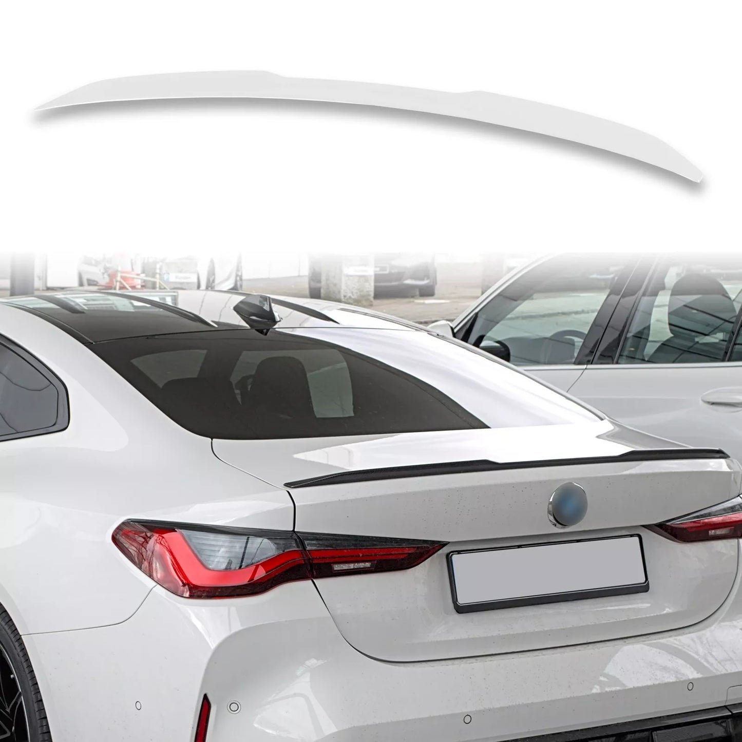 M4 Style ABS Boot Spoiler for BMW 4 Series G22 (2021-2023) Alpine White