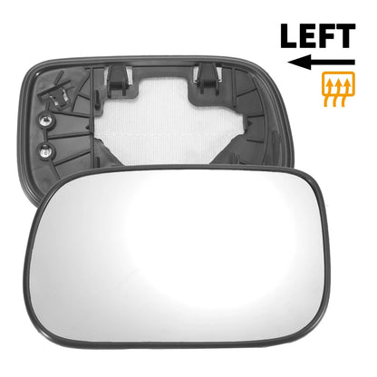 Left Side Heated White Mirror Glass for Honda Civic (2001-2005)