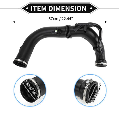 Intake Hose for Mercedes-Benz W204 2012-2015, Black, 2 x Compatible Parts