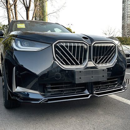 Gloss Black Front Lower Spoiler Lip for BMW X3 G45 M Sport (2025)