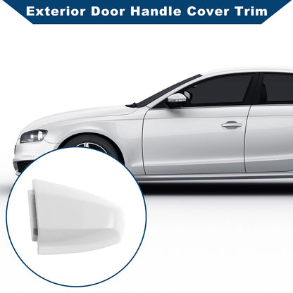 Exterior Door Handle Cover Trim for BMW X1 X2 X5 X6 2014-2019 (2 x White ABS)