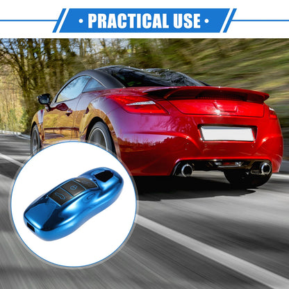 3 Button Car Remote Key Fob Cover Shell for Porsche Macan Blue (14-22)