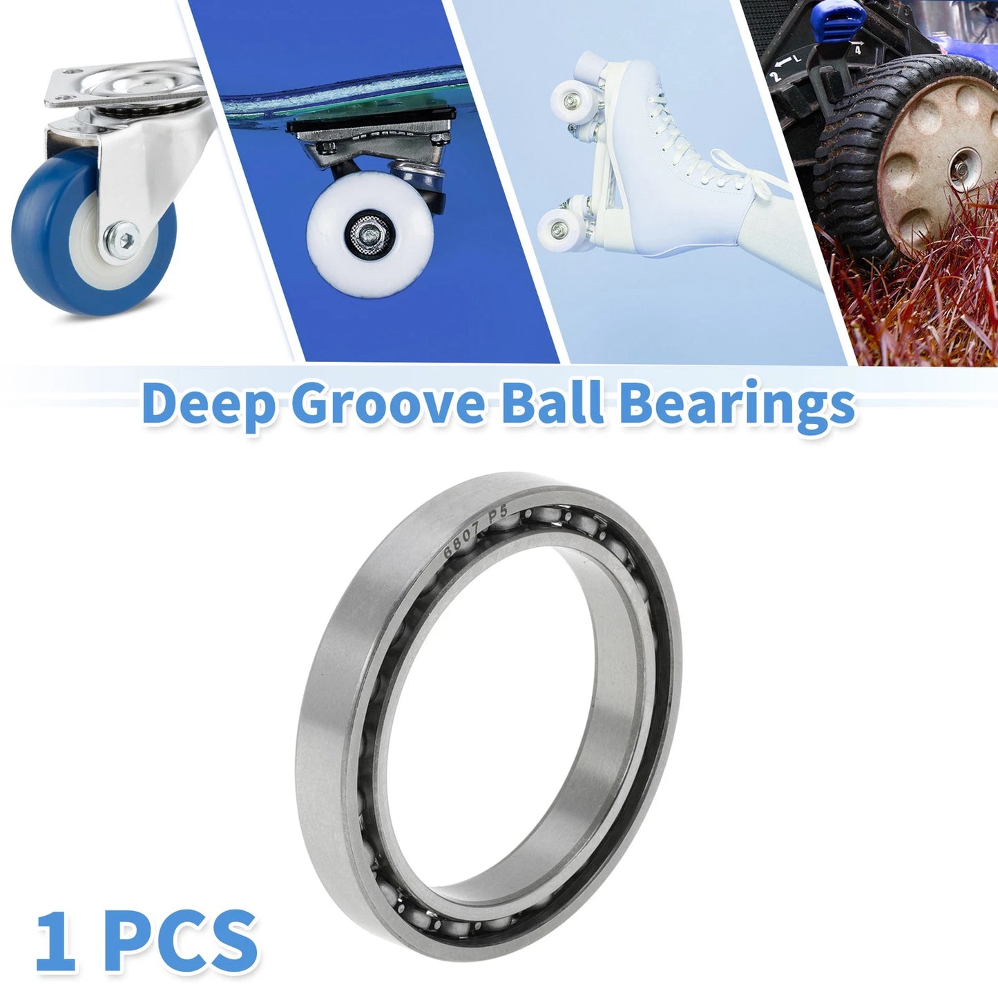 Deep Groove Ball Bearings P5 / 35x47x7mm / for Scooter Skateboard Wheel