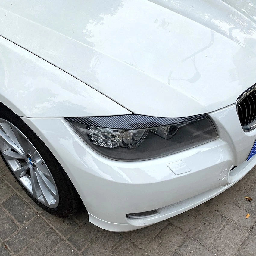 Headlight Eyebrow Eyelid Cover Trim for BMW 3 Series E90 E91 (2005–2012)